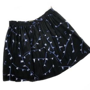 Rieley Silk Abstract Printed Skirt